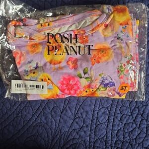 Posh Peanut Purple Floral Pjs